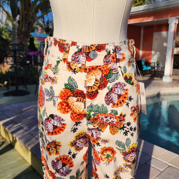 Anthropologie Pilcro The Cigarette Slim Floral Print Jeans Sz 25 NWT - Picture 10 of 16